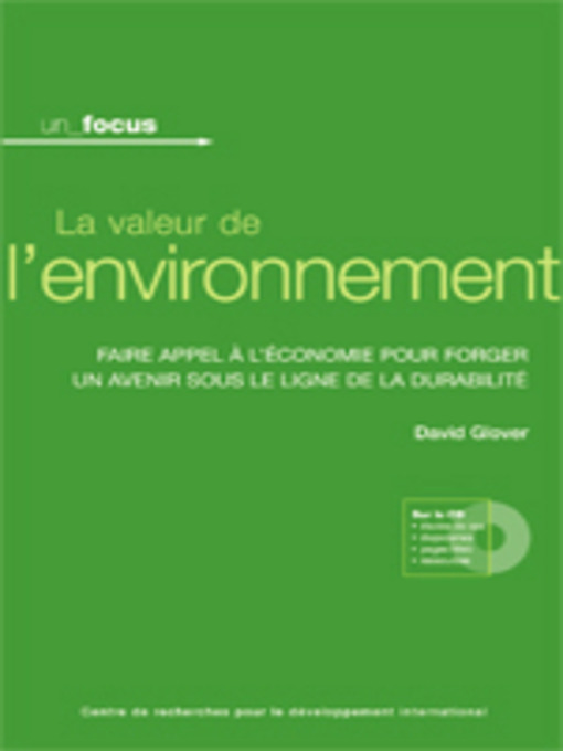 Title details for La valeur de l'environnement by David Glover - Available